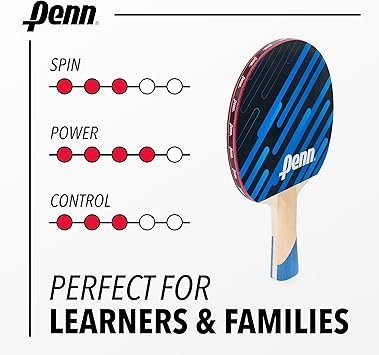 Penn 2Player Table Tennis Paddle Set Includes Two 3.0 Paddles Three 3Star ping Pong Balls and Storage Pouch