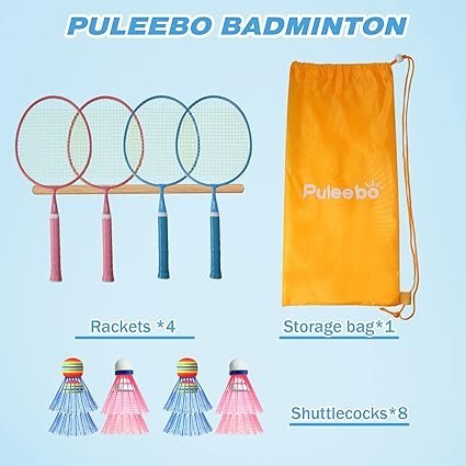 71j14a7g2AL._AC_SX425_.jpg Badminton Racket for Kids Outdoor Racquet